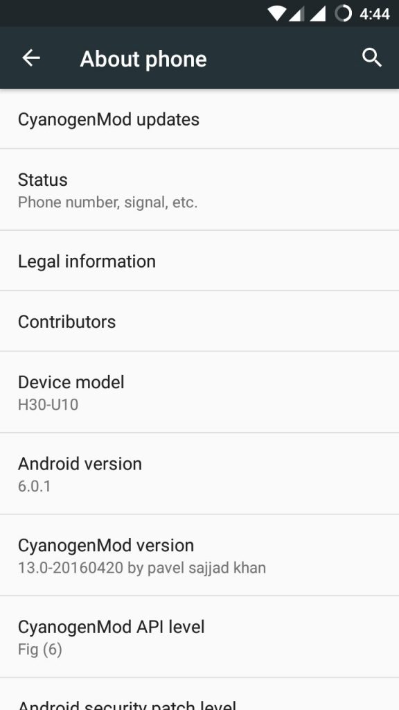 5 576x1024 - Install CyanogenMod 13 In Huawei Honor 3c