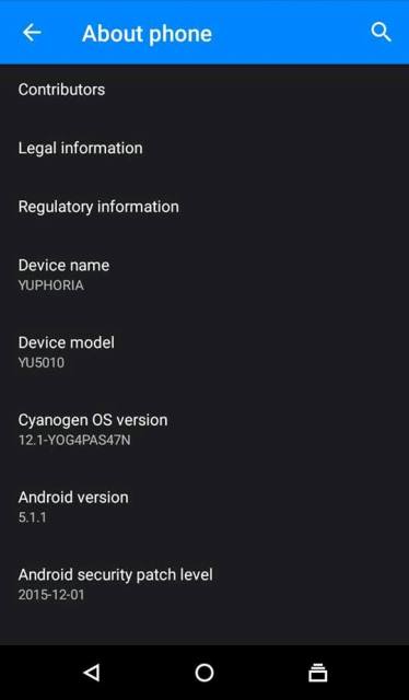 yuphoria cyanogenmod 12.1 stock rom gizrom - [Firmware] Install Stock Firmware For Yu Yuphoria