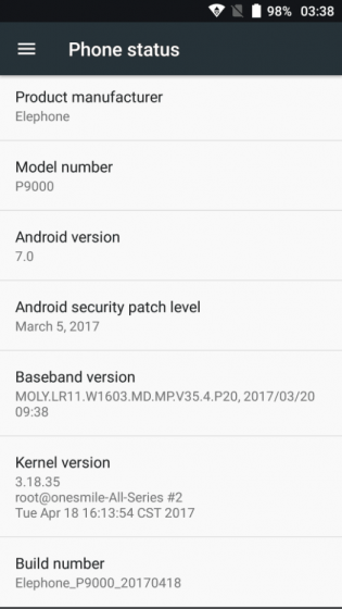 Nougat Firmware For Elephone P9000 1 - Stable Official Android 7.0 Nougat Firmware For Elephone P9000