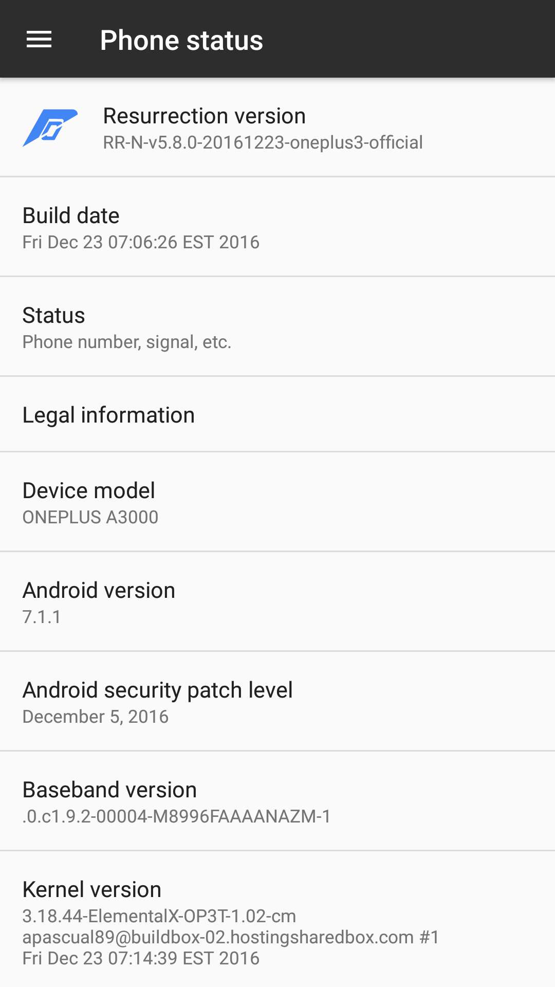 Resurrection Remix Nougat ROM For OnePlus 3 3T 3 - Android 7.1.2 Resurrection Remix Nougat ROM For OnePlus 3 / 3T