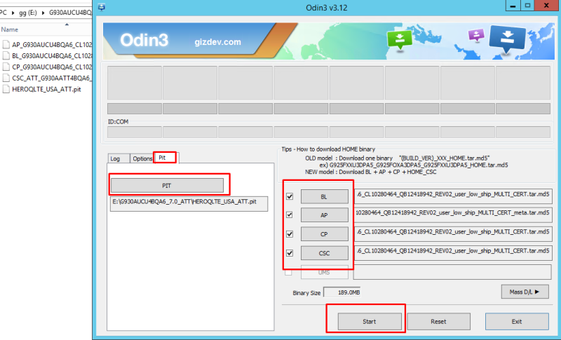 odin flash guide to install firmware