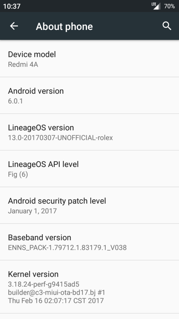 Android 6.0.1 Marshmallow Lineage OS 13 ROM For Redmi 4A 3 576x1024 - Android 6.0.1 Marshmallow Lineage OS 13 ROM For Redmi 4A