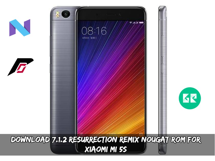 Download 7.1.2 Resurrection Remix Nougat ROM For Xiaomi MI 5S
