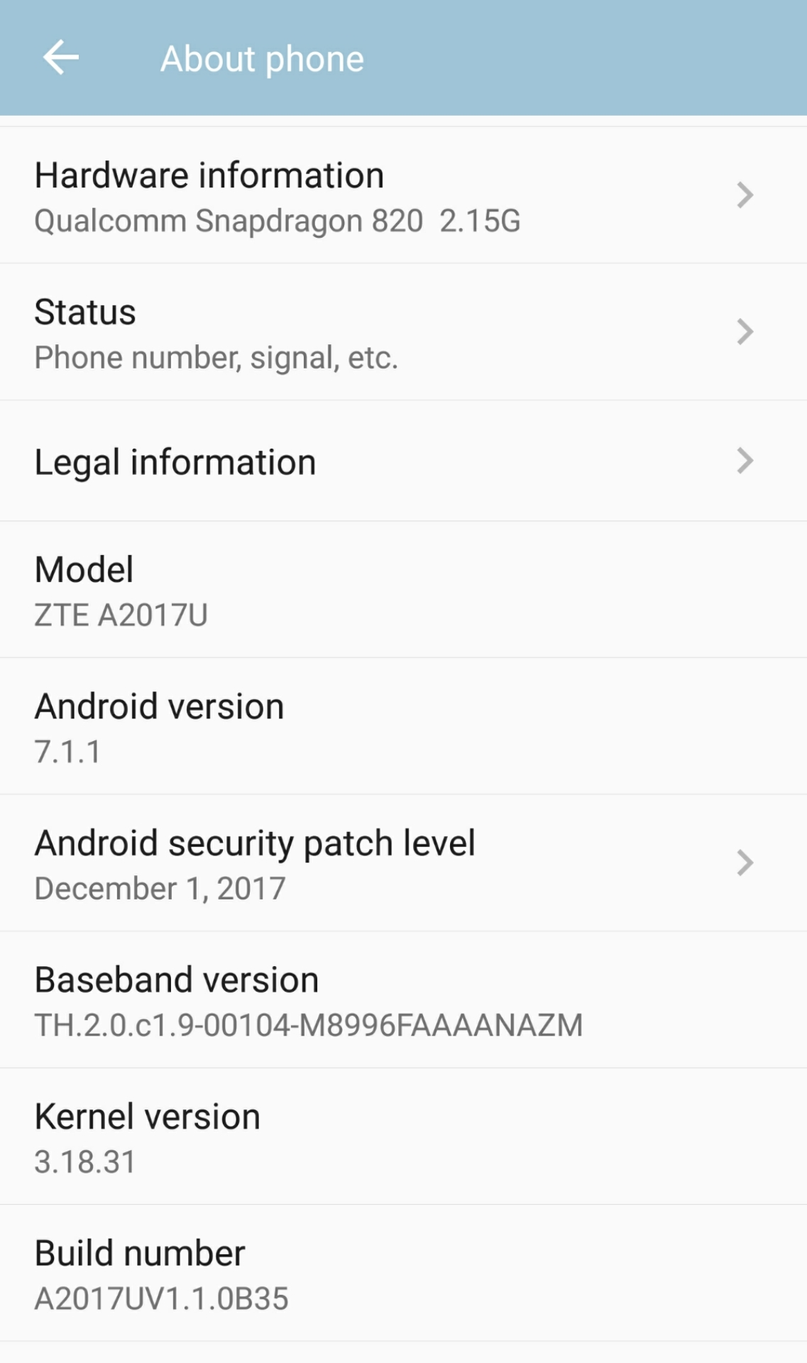 Update B35 Software On ZTE Axon 7 A2017U 2 - Download And Update B35 Software On ZTE Axon 7 A2017U