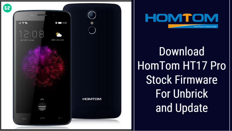 HomTom HT17 Pro Stock Firmware