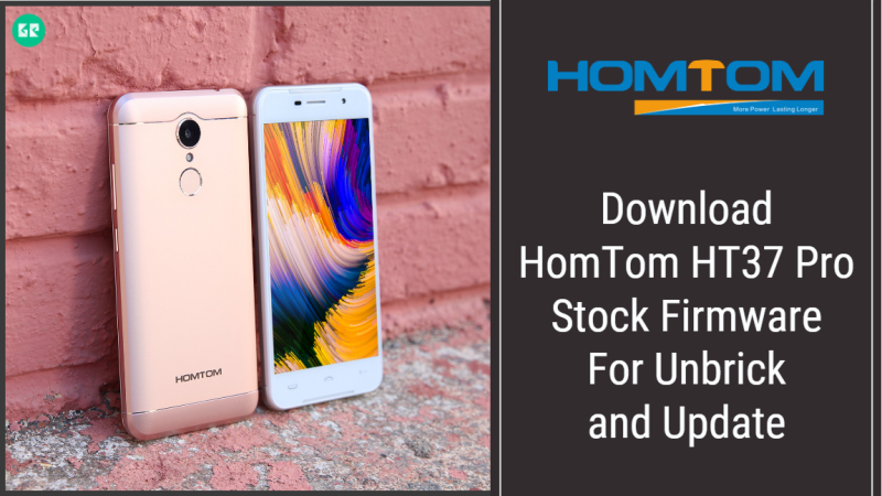 HomTom HT37 Pro Stock Firmware